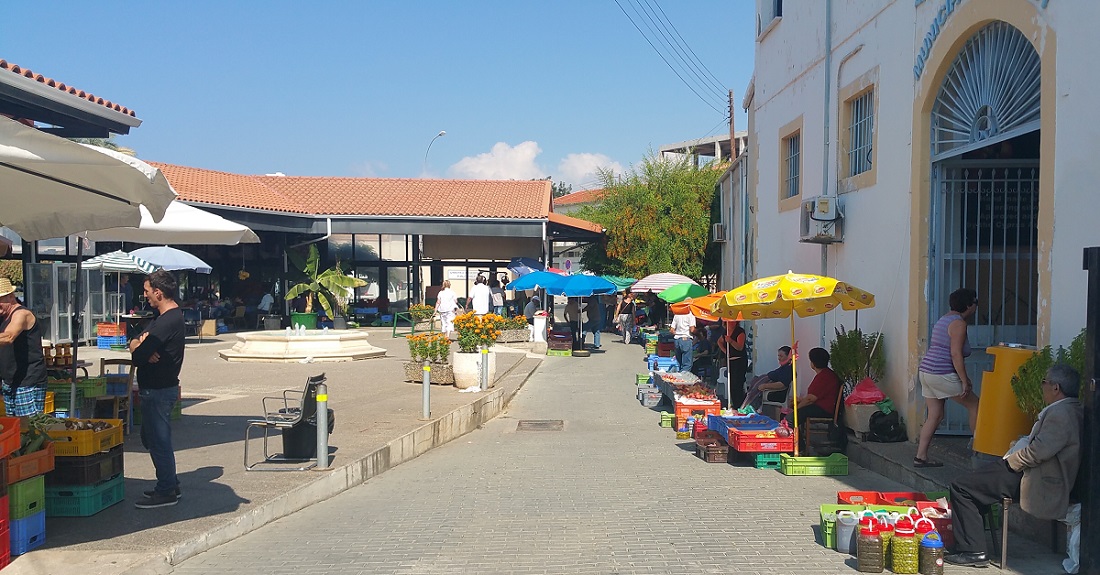 Paphos fruit market on Saturday morning